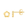 Open Flower Stud Earrings