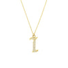 Diamond Gothic 'I' Necklace
