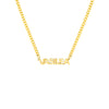 Block Nameplate Curb Chain Necklace