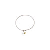Sterling Silver Believe Bangle with Star Dangle