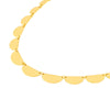 Graduated Half Moon Link Necklace