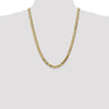 14K 7.25mm Flat Beveled Curb Chain