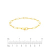 Octagon Clasp Paper Clip Bracelet