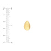 Puffy Teardrop Stud Earrings