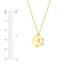 Diamond Moon &amp; Stars Medallion Necklace