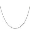 14K White Gold .9mm Round Cable Chain
