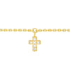 CZ Cross Dangles Adjustable Choker