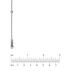 Sterling Silver CZ Bezel Station Long Necklace