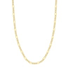 5.8mm Two-Tone Pave Figaro Chain with Lobster Lock