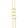 Paper Clip &amp; Circle Link Dangle Earrings