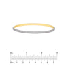 1-7/8tcw Diamond Half Pave Bangle