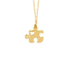 Puzzle Piece with Heart Adjustable Necklace