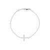 Sideways Mini Cross Adjustable Bracelet