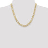 14K 7.5mm Flat Figaro Chain