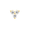 5/8tcw Diamond Trio Stud Earrings