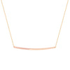 Thin Curved Bar Adjustable Necklace