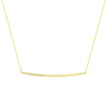 Thin Curved Bar Adjustable Necklace