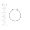 2mm x 30mm Polished Hoop Earrings