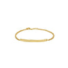 Engravable ID Bar Rolo Chain Bracelet