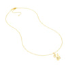 Script 'Y' with Diamond Bezel Necklace