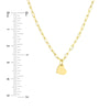 Dangle Heart Paper Clip Necklace