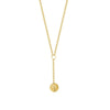 Ancient Coin Y-Necklace on Rolo Chain
