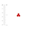 3.5mm Ruby Trio Stud Earrings