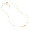 Mini Diamond Bezel and Bead Necklace