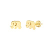 Elephant Stud Earrings on Post Back