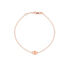 Mini Evil Eye Cutout Adjustable Bracelet