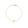 Mini Evil Eye Cutout Adjustable Bracelet