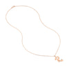Script 'R' with Diamond Bezel Necklace