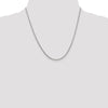 14K White Gold 1.25mm Franco Chain
