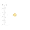 8mm Hollow Laser Ball Stud Earrings