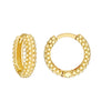 Bobble Textured Round Hoop Earrings