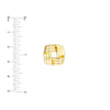 Squared Triple Weave Earrings