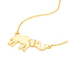 Elephant Pendant Adjustable Necklace