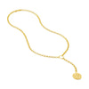 Ancient Coin Y-Necklace on Rolo Chain