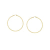 2mm x 35mm Polished Hoop Earrings