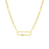 Diamond Paper Clip Necklace