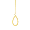 Open Teardrop Threader Earrings