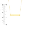 Engravable Bar &amp; Adjustable Necklace
