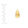 Fluted Teardrop Earrings