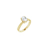 14K Yellow 8x6 mm Oval Solitaire Engagement Ring Mounting