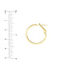 23mm Two-Tone Omega Back Earrings