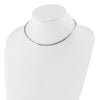 14K 4mm Two-tone Reversible Omega Necklace