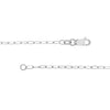 Sterling Silver Love Bar Paper Clip Chain Charm Necklace