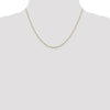 14K 1mm D/C Open Long Link Cable Chain