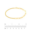 50/50 Paper Clip and Rope Bracelet