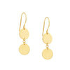 Double Disc Dangle Earrings